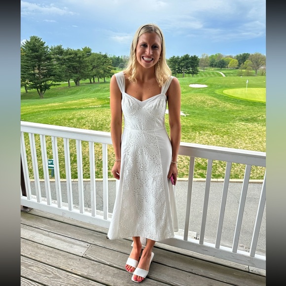 Orla eyelet midi dress - Picture 2 of 7